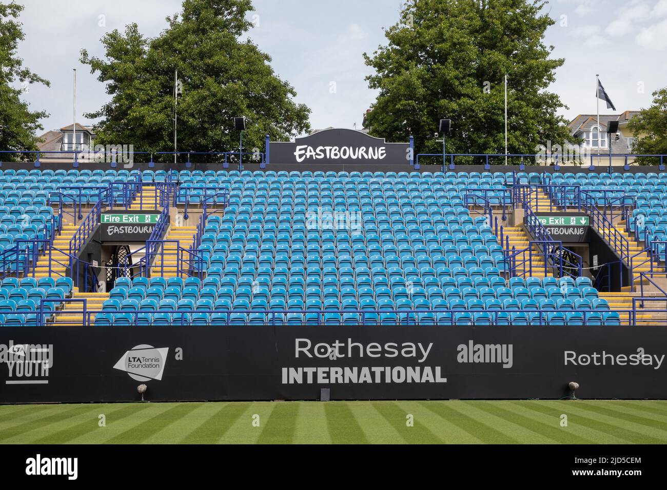 Centre Court a Devonshire Park, Eastbourne per la Rothesay International Foto Stock