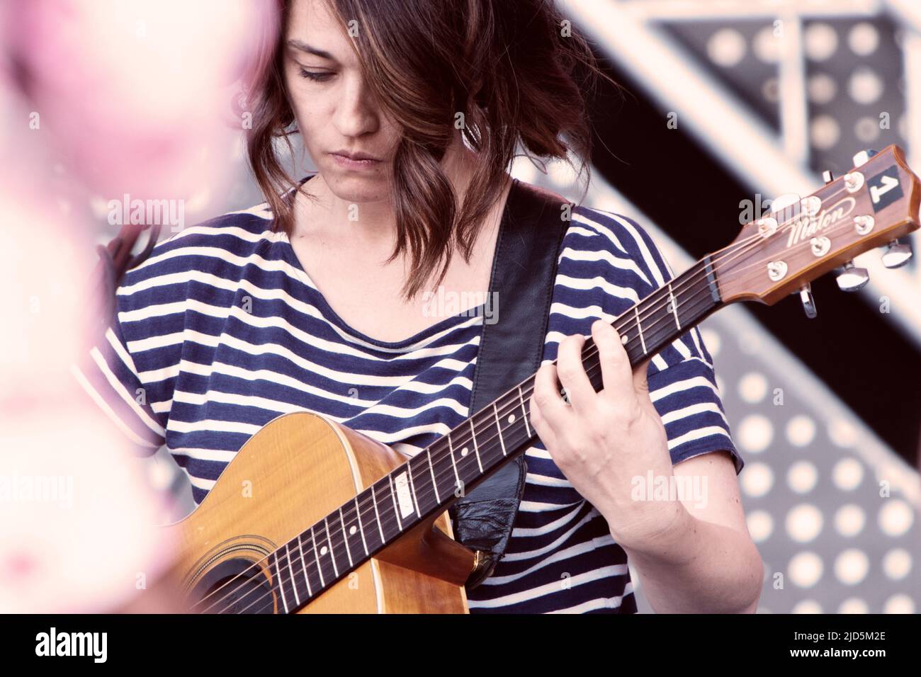 Roma, Italia. 30th Apr 2018. Carmen Consoli si esibisce sul palco al concerto di primo Maggio a Roma. (Foto di Valeria Magri/SOPA Images/Sipa USA) Credit: Sipa USA/Alamy Live News Foto Stock