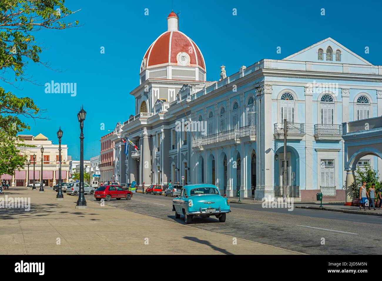 Il Museo Provincial de Cienfuegos (Museo Regionale Cienfuegos) a Plaza de Armas a Cienfuegos, Cuba Foto Stock