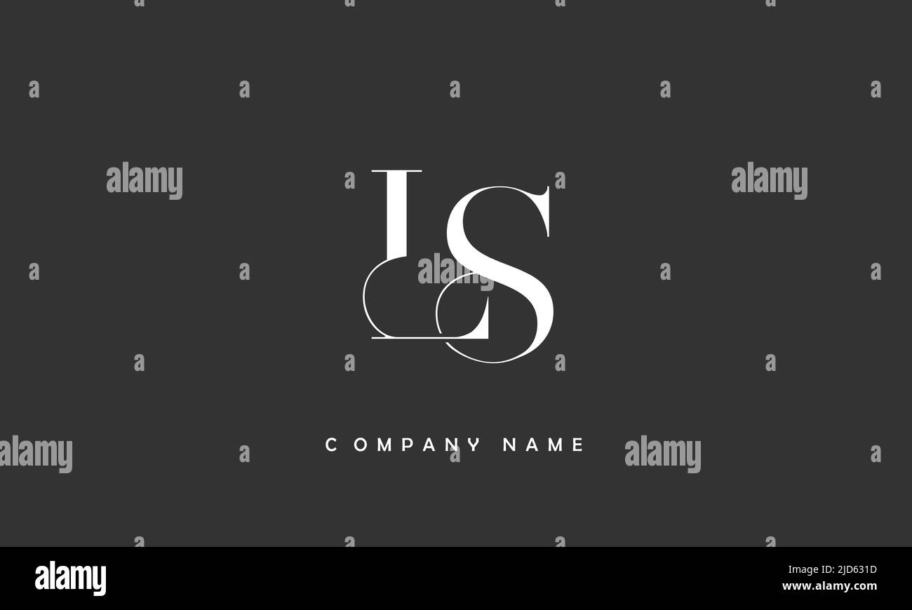 LS, SL Alphabets lettere Logo Monogramma Illustrazione Vettoriale