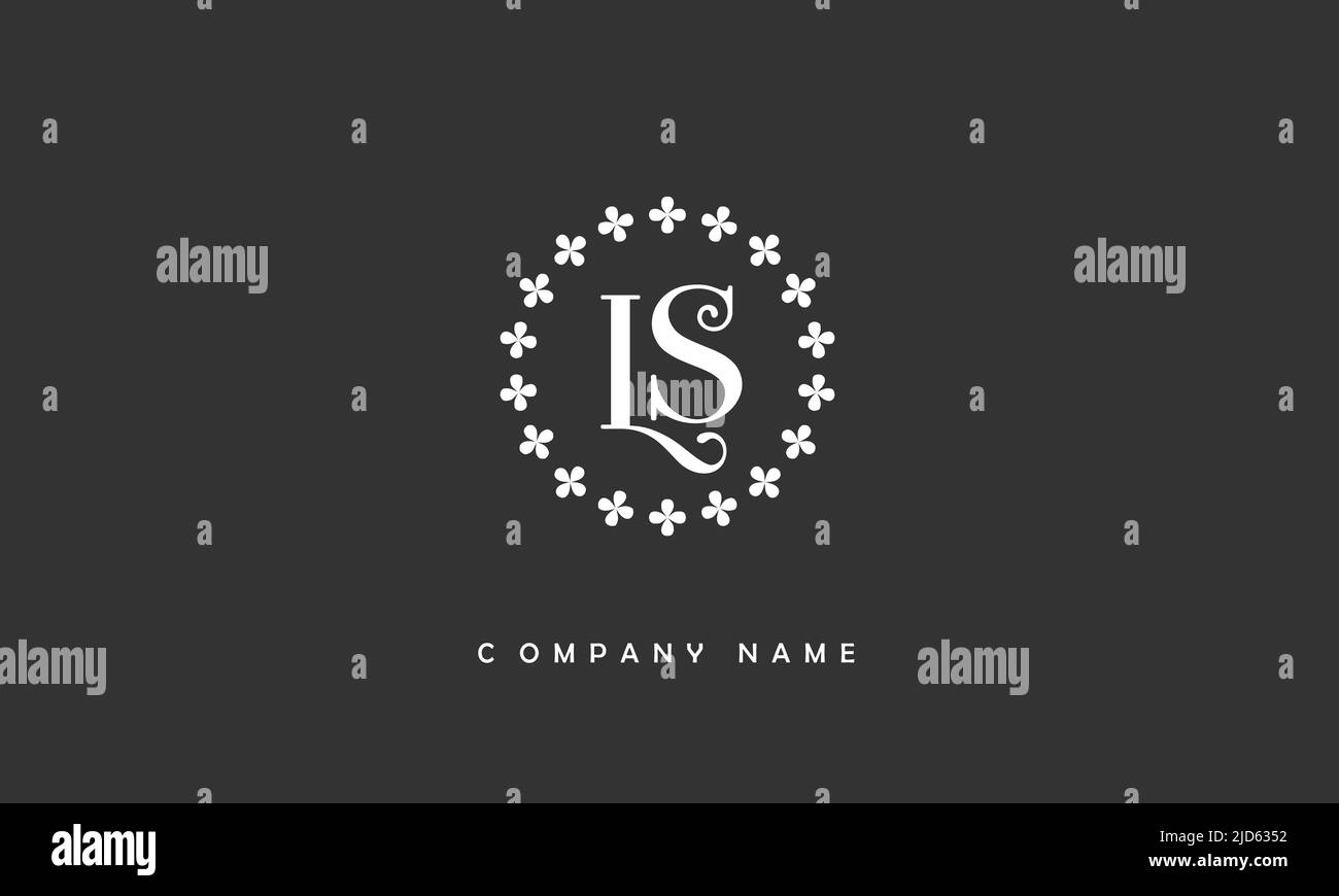 LS, SL Alphabets lettere Logo Monogramma Illustrazione Vettoriale