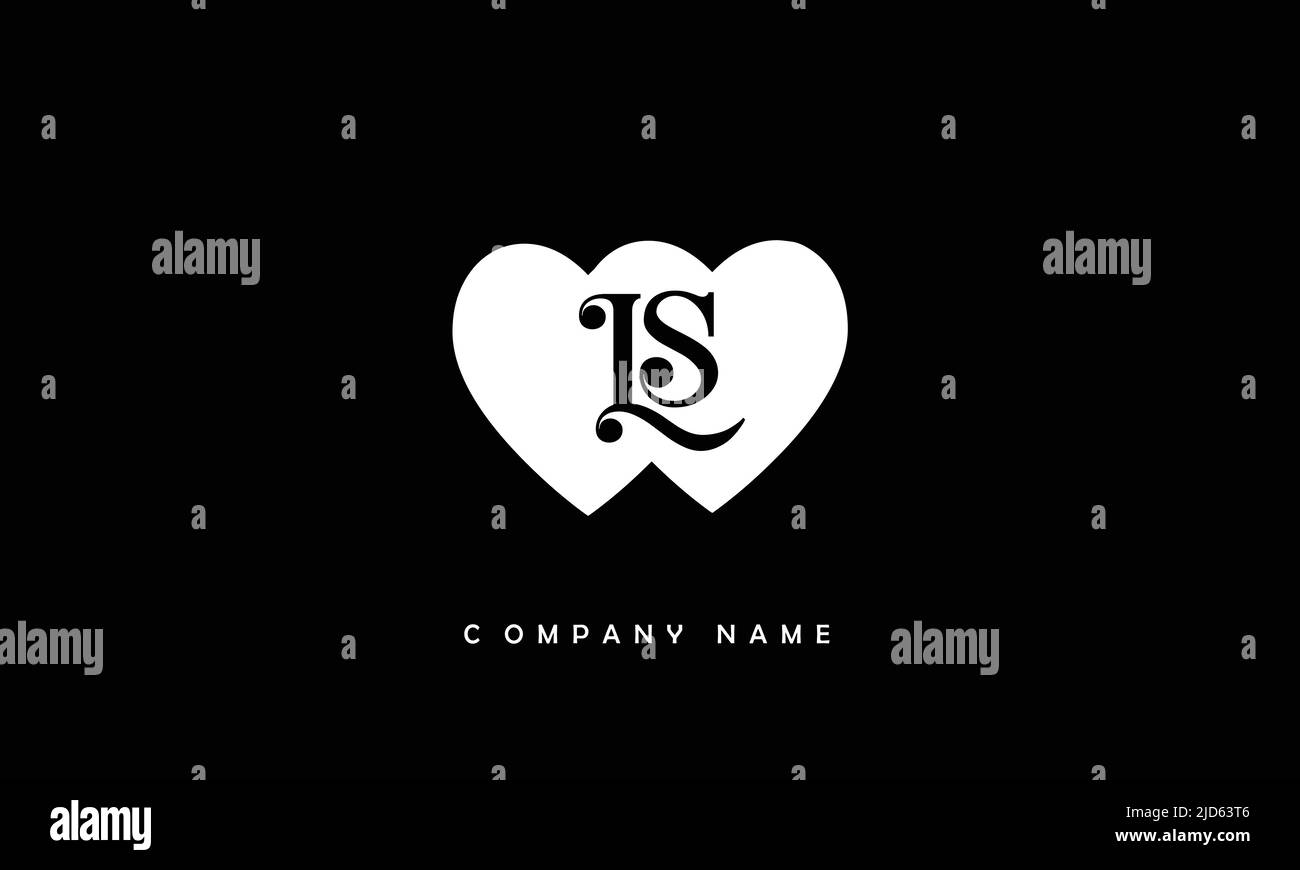 LS, SL Alphabets lettere Logo Monogramma Illustrazione Vettoriale