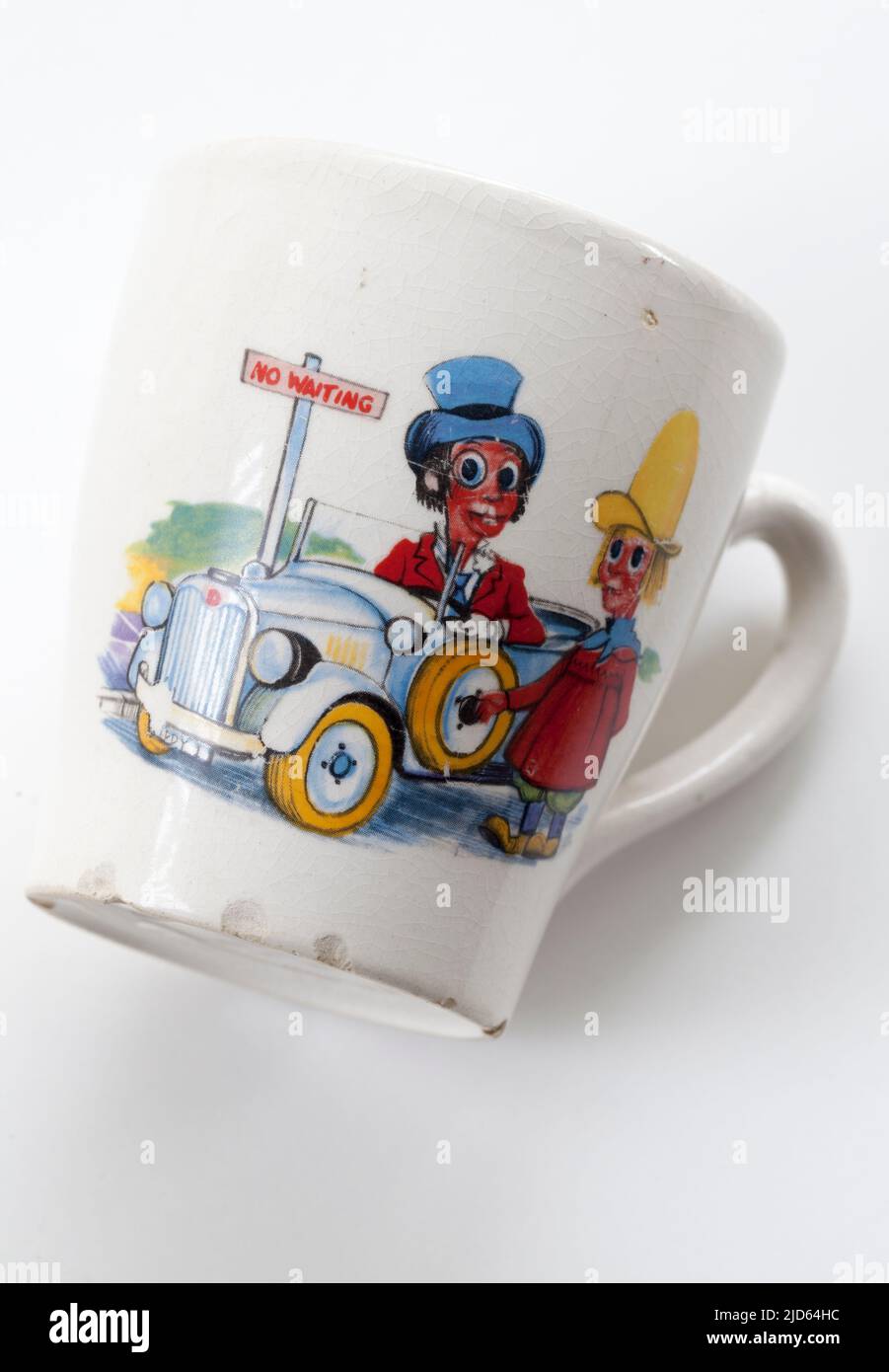 Ken Dodd Mug - Diddymen 1970s Staffordshire Potteries Foto Stock
