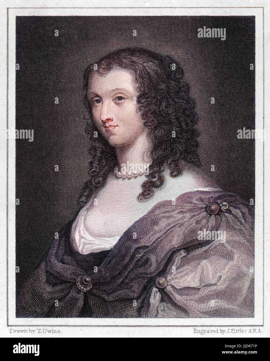 APHRA BEHN drammaturgo e romanziere inglese versione colorizzata di : 10012675 Data: 1640 - 1689 Foto Stock