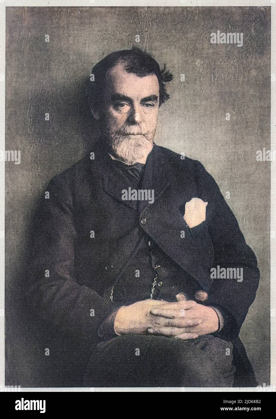 SAMUEL BUTLER (1835 - 1902), autore di 'Erewhon' e 'la via di tutta la carne' foto marzo 1888. Versione colorata di : 10087838 Foto Stock