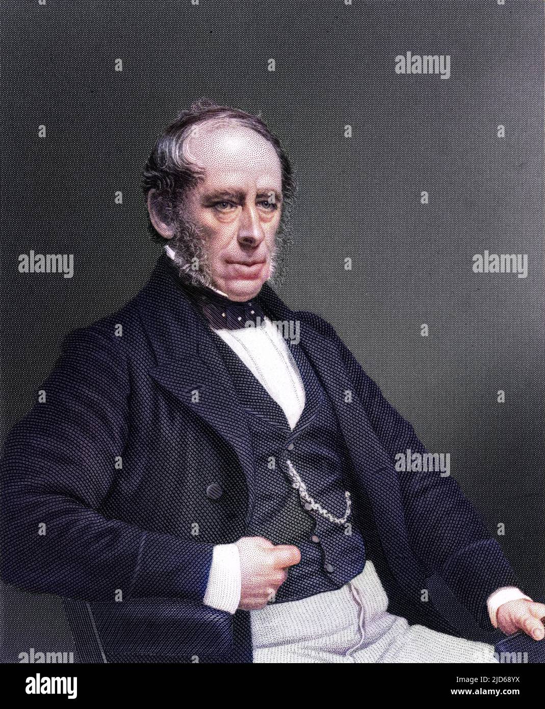 JOHN SOMERSET PAKINGTON, primo barone HAMPTON statesman Colorizzato versione di : 10160301 Data: 1799 - 1880 Foto Stock