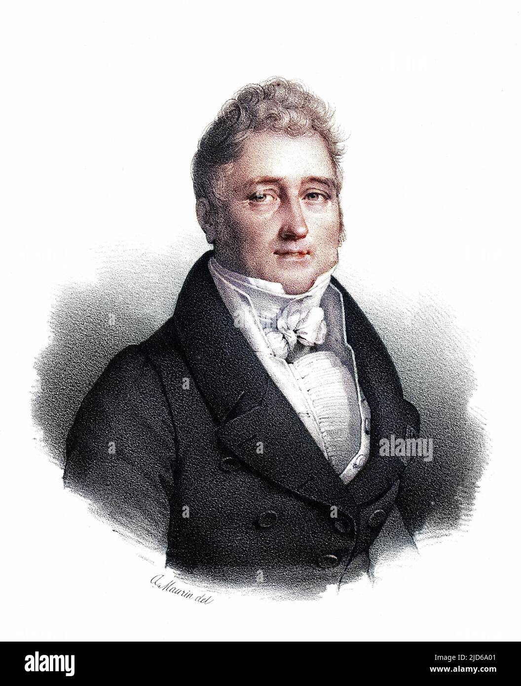 JACQUES LAFFITTE finanziere e statista francese, ministre des finances nel 1831. Versione colorata di : 10162558 Data: 1767 - 1844 Foto Stock