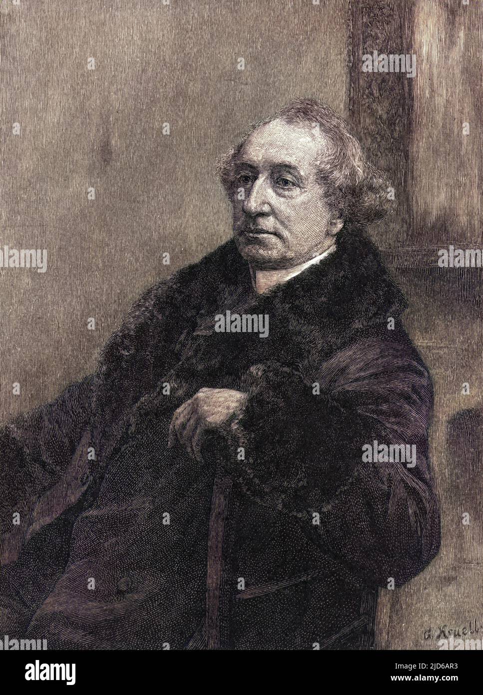 Sir JOHN ALEXANDER MACDONALD statista canadese versione colorizzata di : 10163960 Data: 1815 - 1891 Foto Stock