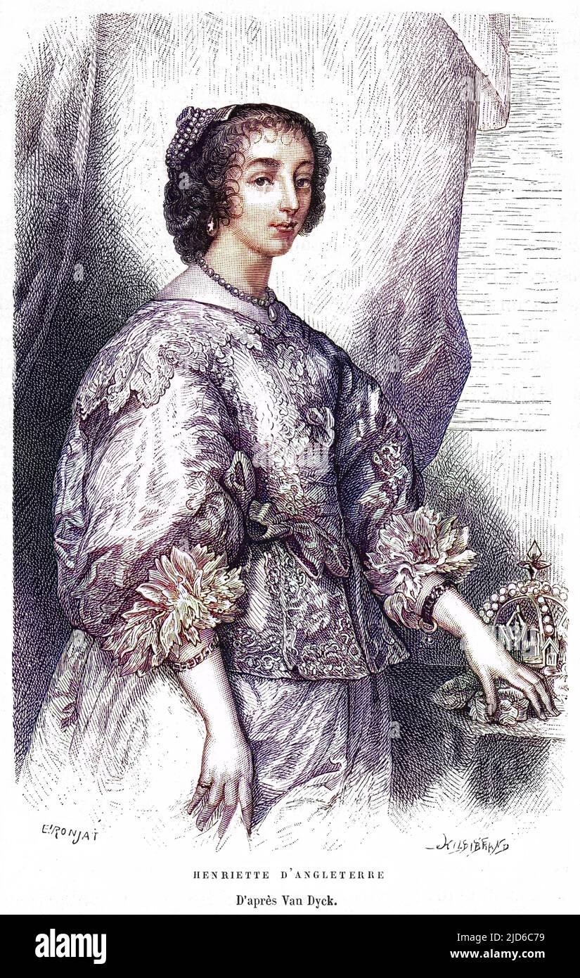 HENRIETTA ANNA duchesse d'ORLEANS, figlia di Carlo i d'Inghilterra. Versione colorata di : 10171396 Data: 1644 - 1670 Foto Stock