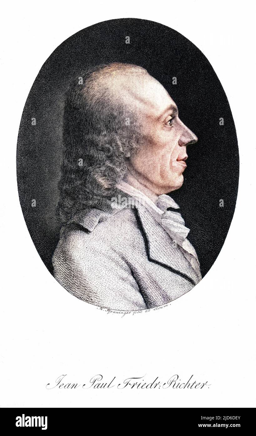 JEAN PAUL FRIEDRICH RICHTER scrittore tedesco Colorizzato versione di : 10174172 Data: 1763 - 1825 Foto Stock