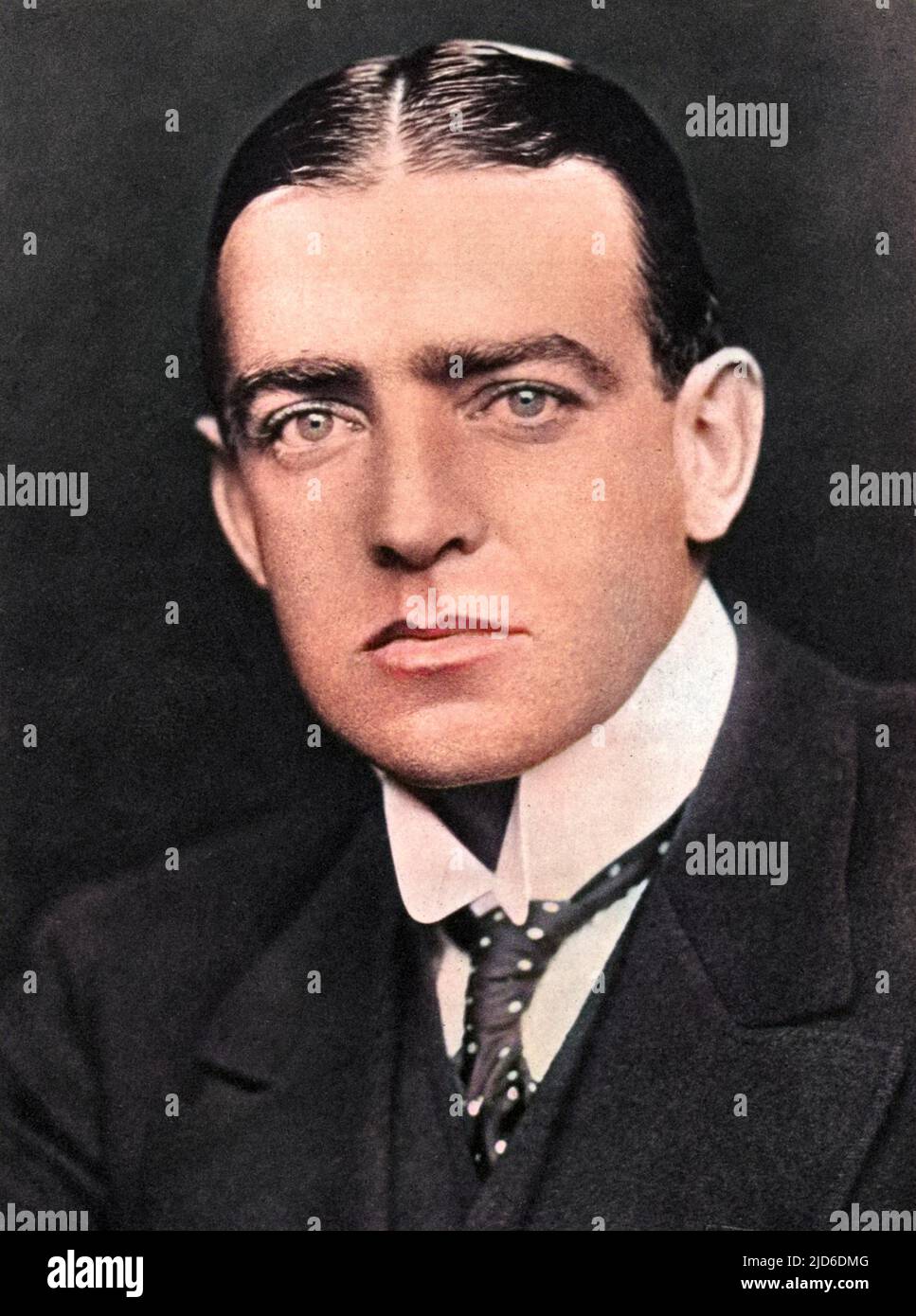 ERNEST SHACKLETON (1874 - 1922), ufficiale navale ed esploratore dell'Antartide. Versione colorata di : 10193030 Foto Stock