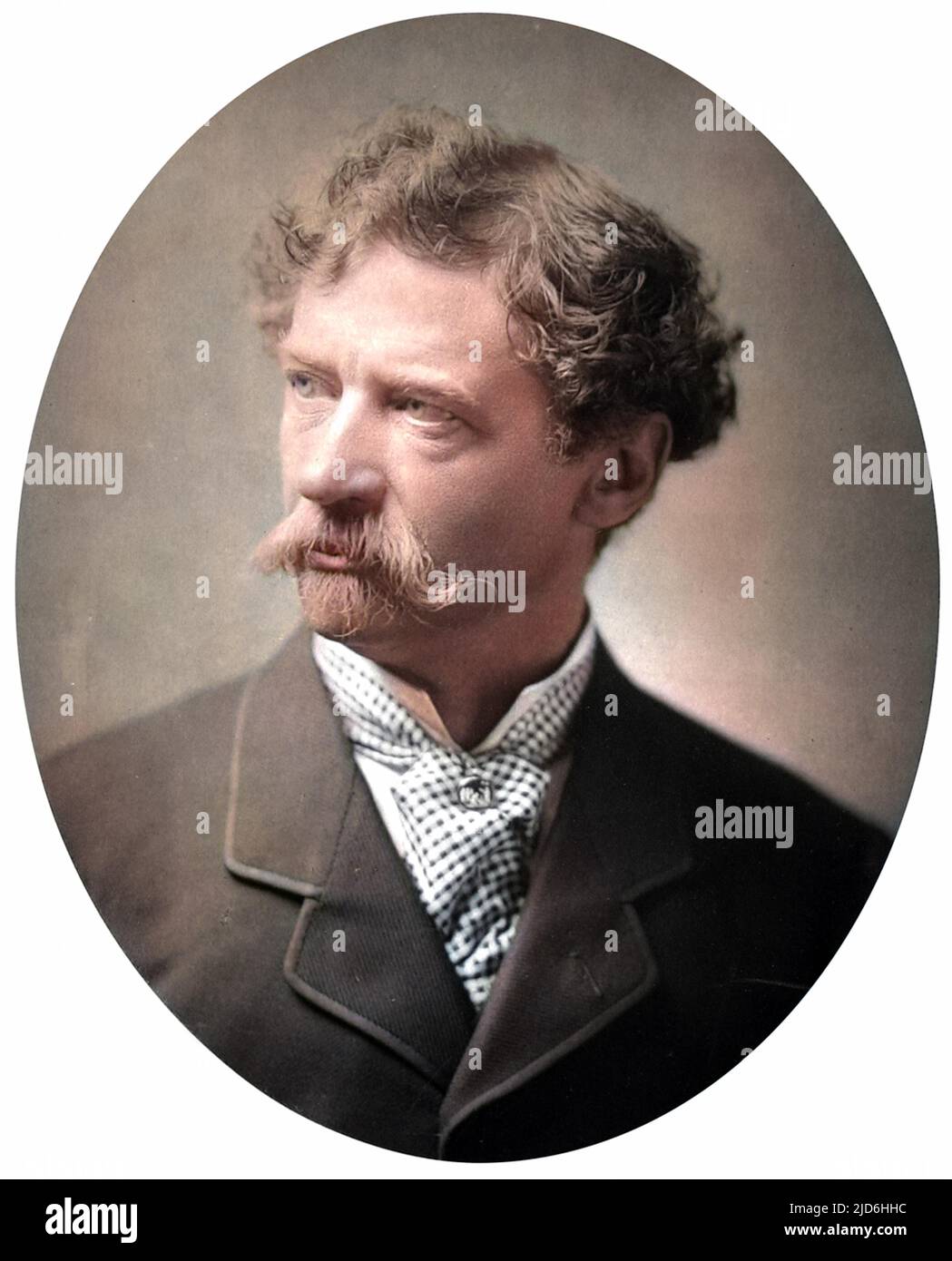 Sir Joseph Edgar Boehm (1834 - 1890), scultore britannico. Versione colorata di: 10220394 Data: Circa 1880 Foto Stock