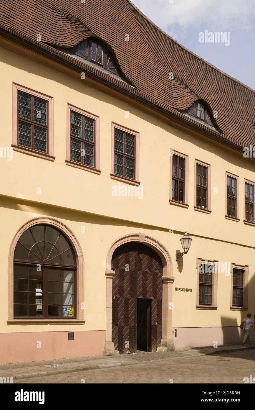 Germania, Sassonia-Anhalt, Halle, Casa di Haendel, Foto Stock
