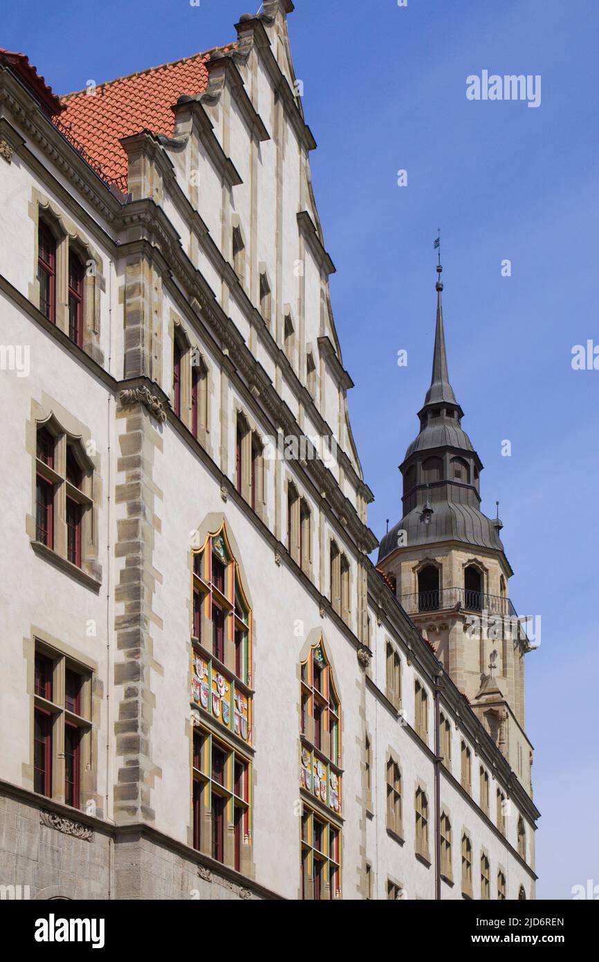 Germania, Sassonia-Anhalt, Halle, Tribunale distrettuale, Foto Stock