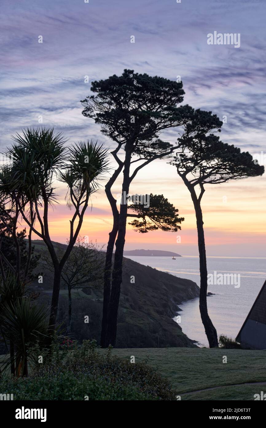 Maenporth spiaggia, controvaglia Foto Stock