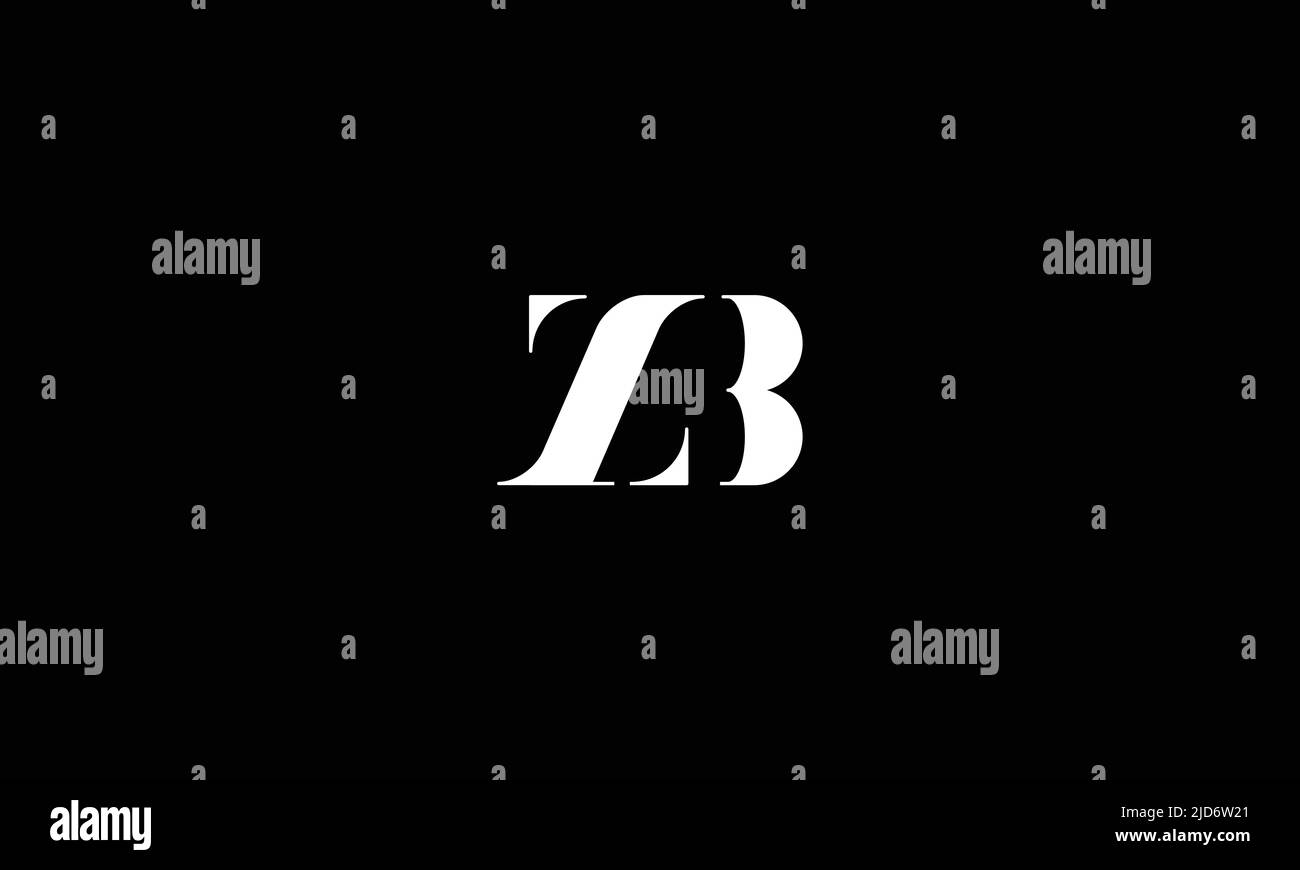 Monogramma ZD, DZ Abstract Letters Logo Illustrazione Vettoriale