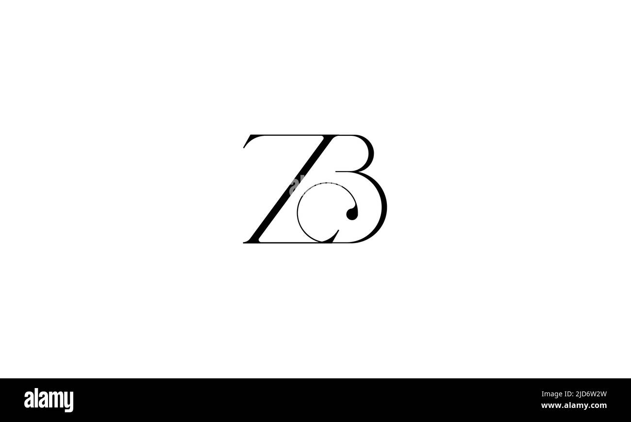 Monogramma ZD, DZ Abstract Letters Logo Illustrazione Vettoriale