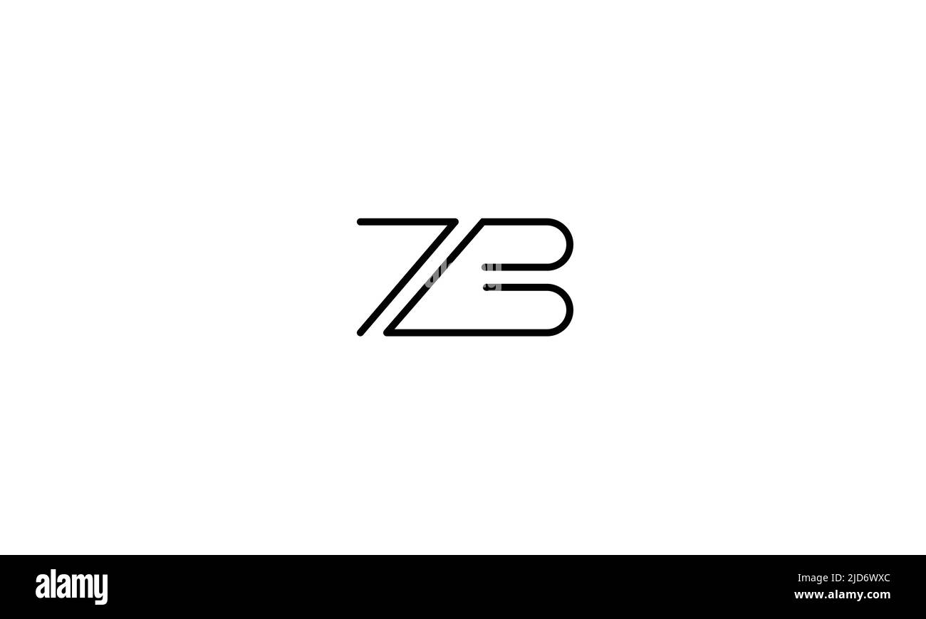 Monogramma ZD, DZ Abstract Letters Logo Illustrazione Vettoriale