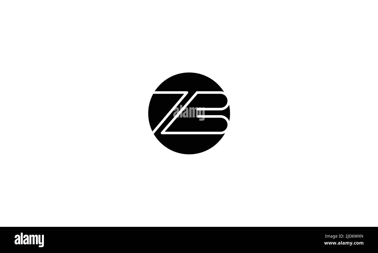 Monogramma ZD, DZ Abstract Letters Logo Illustrazione Vettoriale