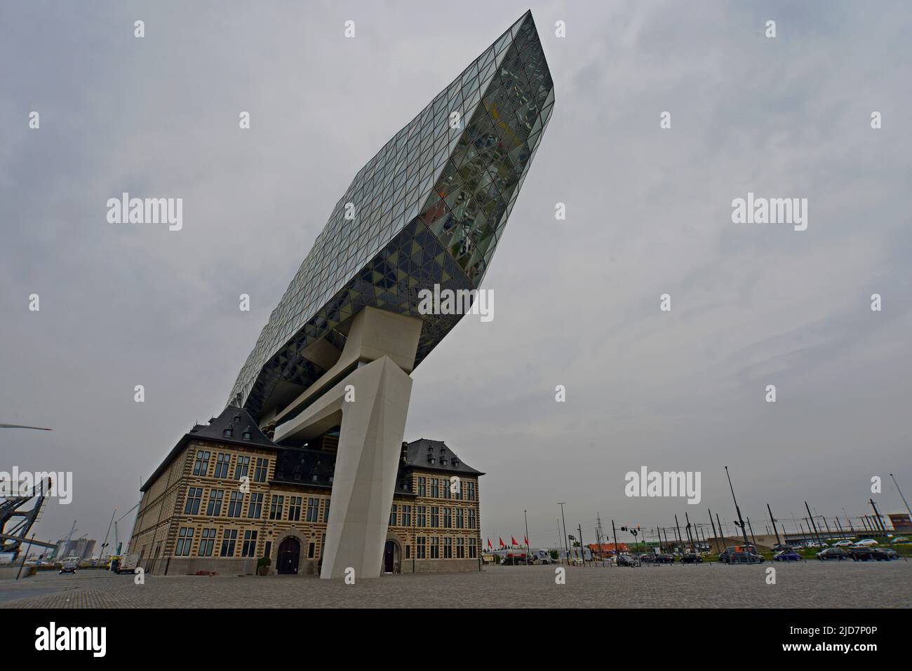 Havenhuis Antwerp sede dell'autorità portuale, Anversa, Belgio Foto Stock