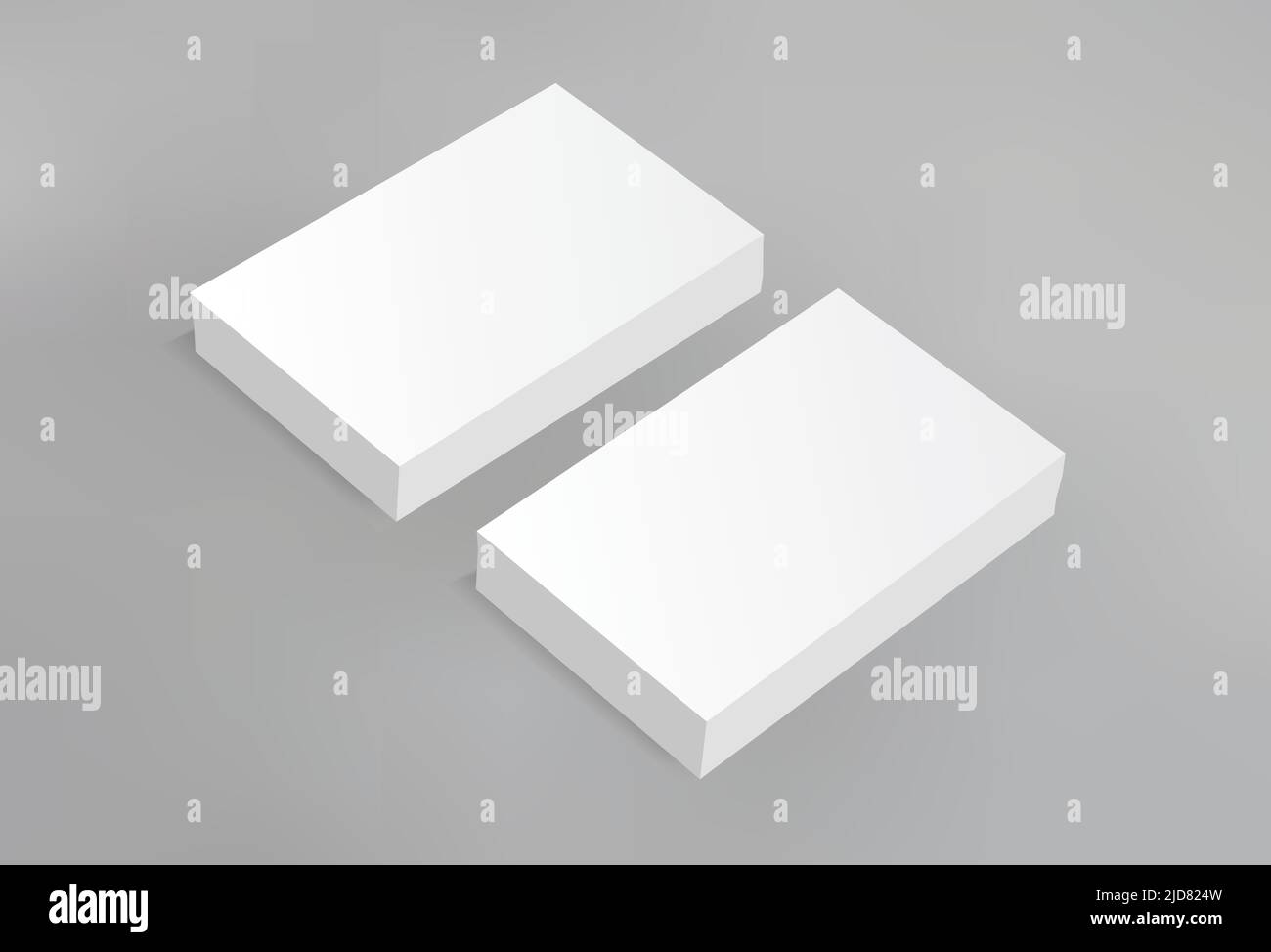 Stack Blank 3D copertina del documento Mockup White Branding Identity Social Media Presentation Illustrazione Vettoriale