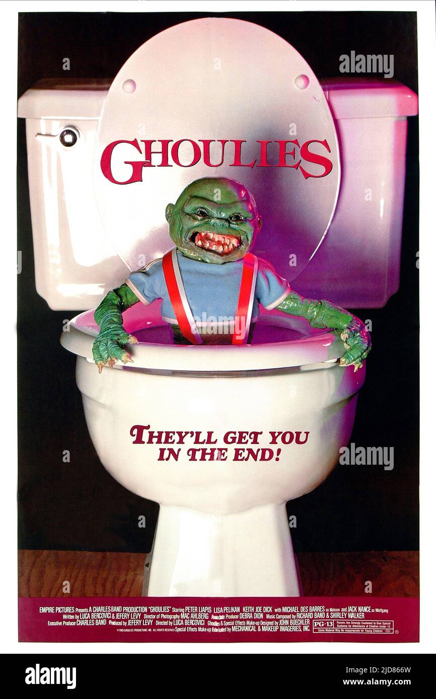 MONSTER IN TOILET, GHOULIES, 1984, Foto Stock