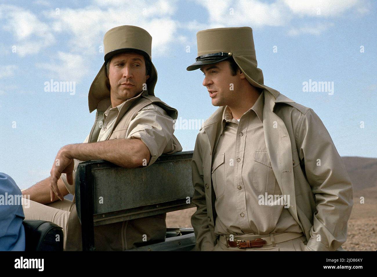 CHASE, AYKROYD, SPIE COME US, 1985, Foto Stock