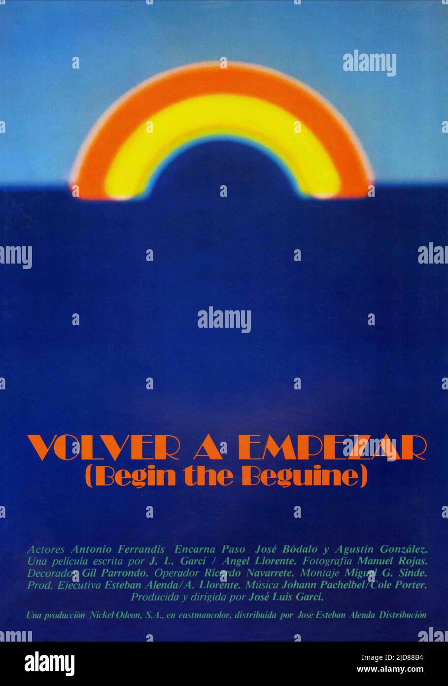 POSTER DEL FILM, BEGIN THE BEGUINE, 1982, Foto Stock