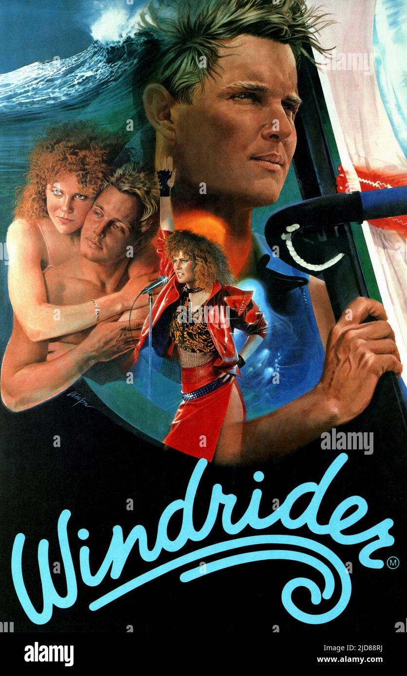 BURLINSON,POSTER, WINDRIDER, 1986, Foto Stock