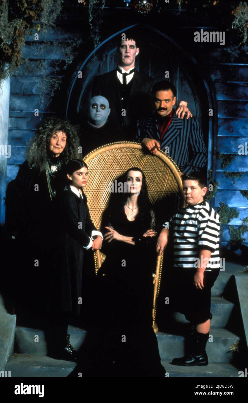 HARVIE,FUGERE,PHILLIPS,DESANTIS,ROBERDS,TARANTO,SMITH, la nuova famiglia Addams, 1998 Foto Stock