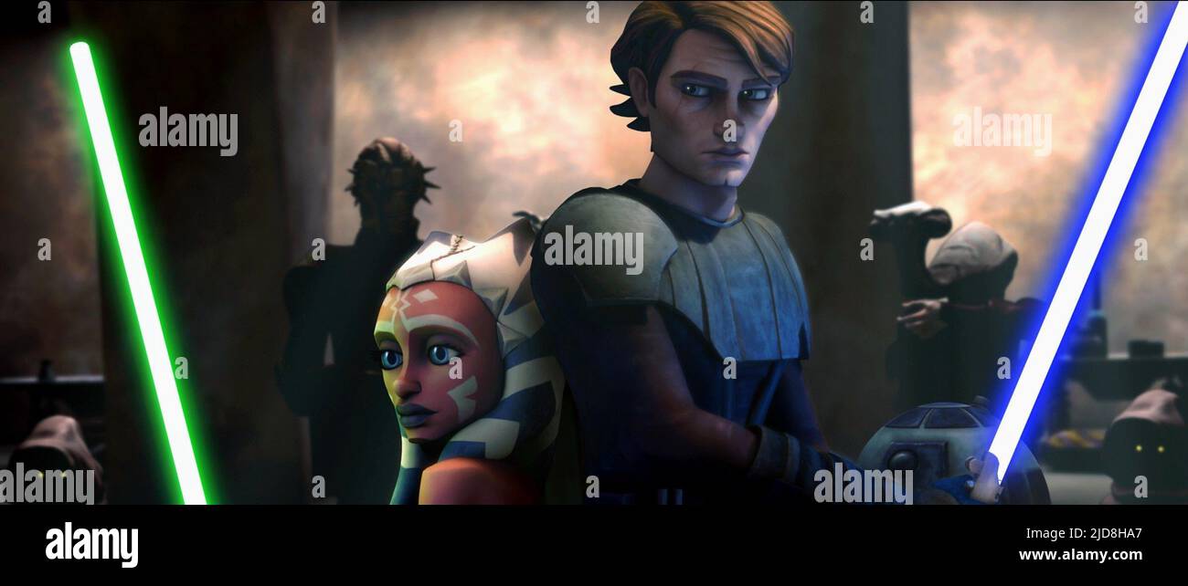 AHSOKA, ANAKIN, GUERRE STELLARI: LE GUERRE CLONE, 2008, Foto Stock