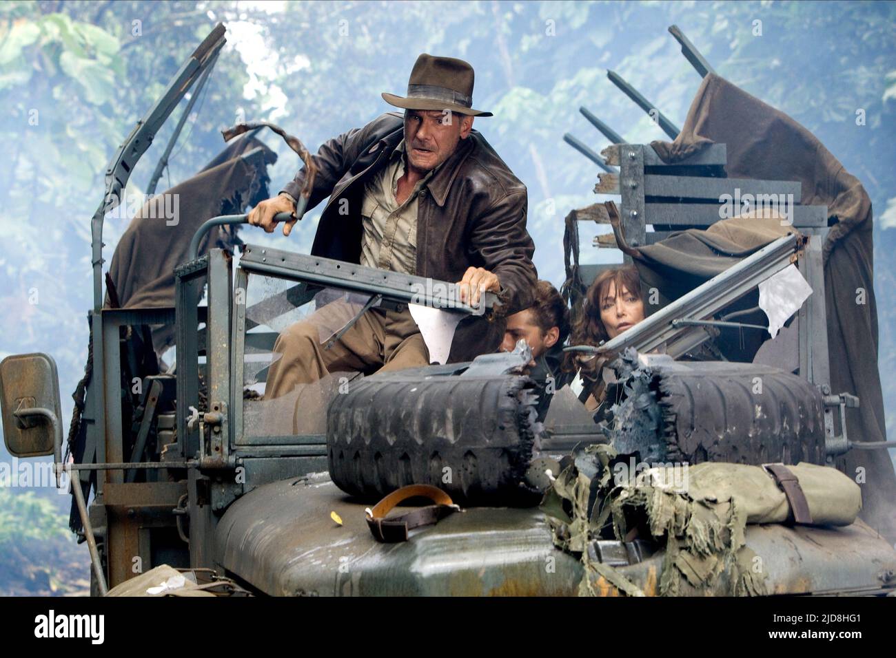 FORD, LABEOUF, ALLEN, INDIANA JONES E IL REGNO DEL CRANIO DI CRISTALLO, 2008, Foto Stock