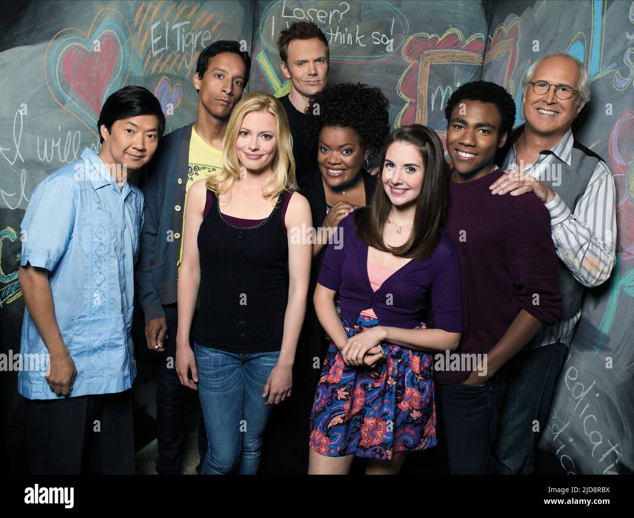 JEONG,PUDI,JACOBS,MCHALE,MARRONE,BRIE,GLOVER,CHASE, COMMUNITY, 2009, Foto Stock