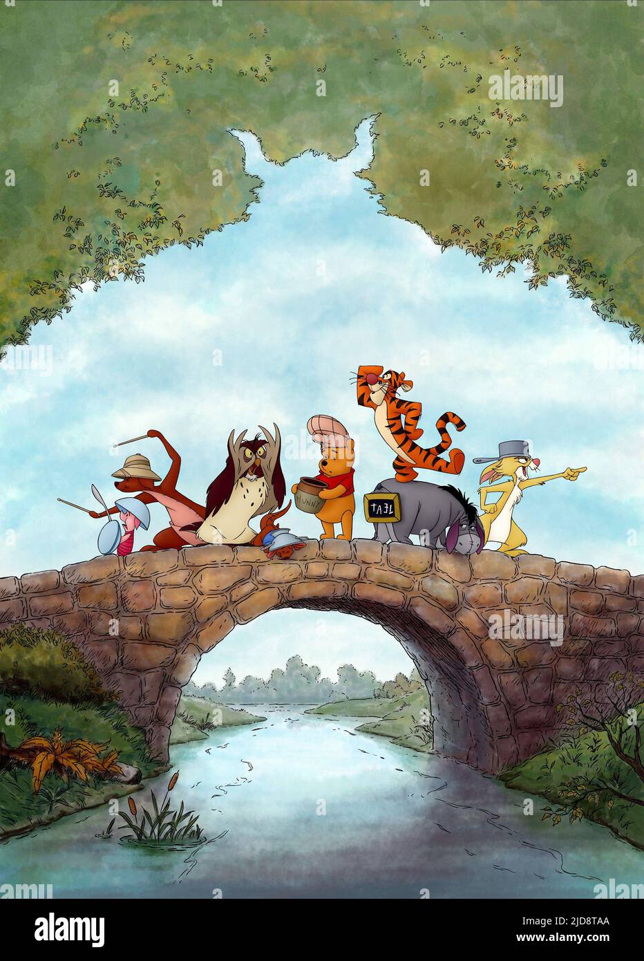 PIGLET,KANGA,OWL,ROO,POOH,TIGGER,EEYORE,CONIGLIO, WINNIE THE POOH, 2011, Foto Stock