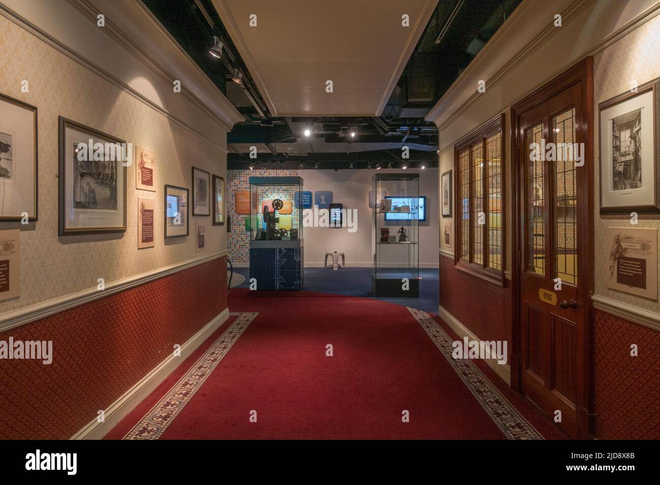 Vista generale delle mostre presso il National Science and Media Museum, Bradford, Yorkshire, Regno Unito. Foto Stock