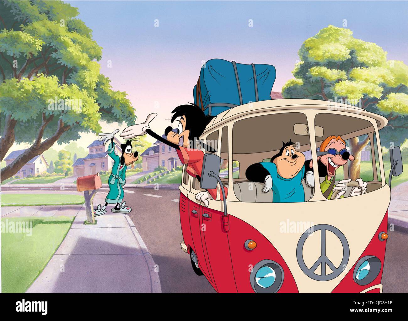 GOOFY,GOOF,PJ,BOBBY, UN FILM EXTREMLEY GOOFY, 2000, Foto Stock