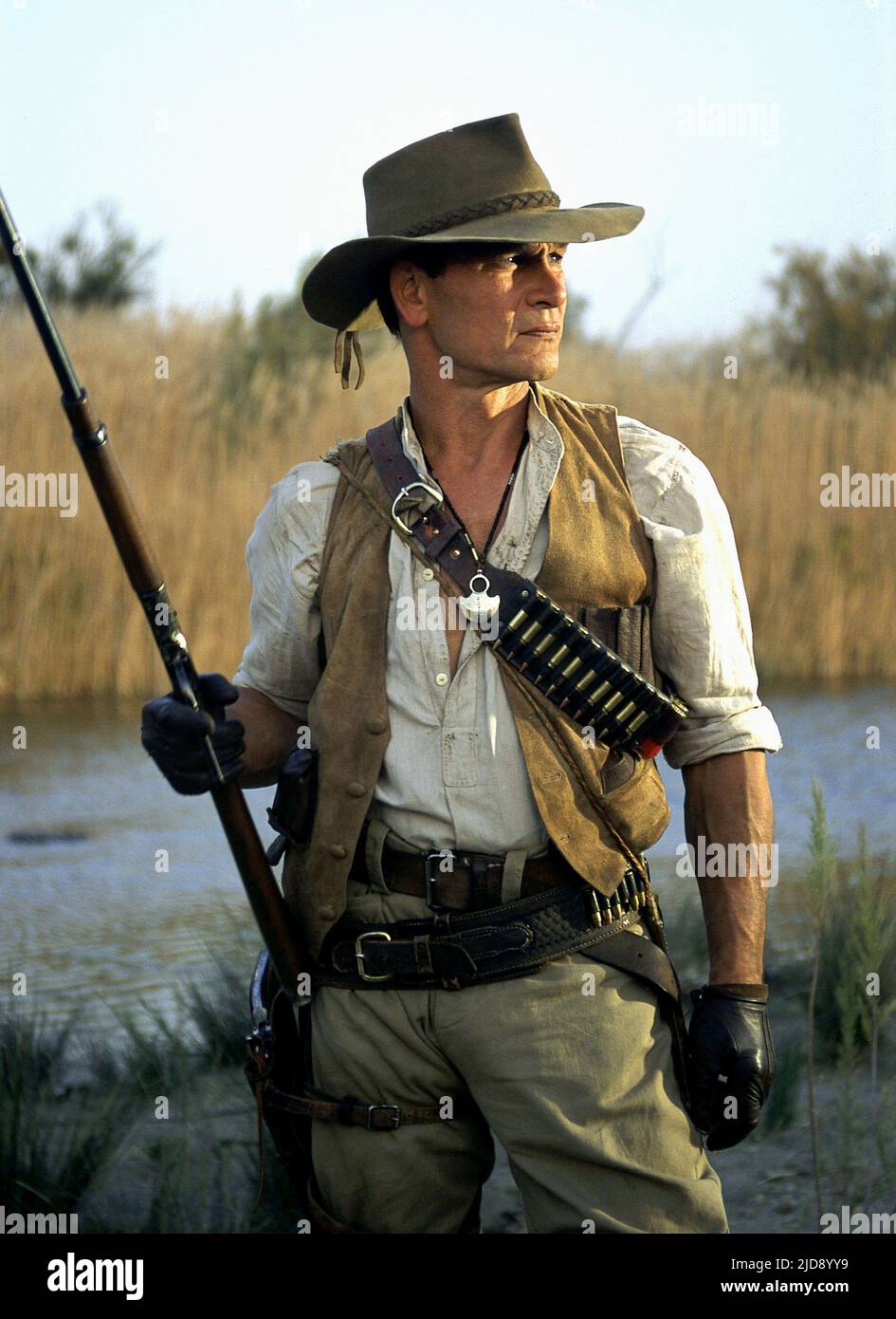 PATRICK SWAYZE, MINE DEL RE SALOMONE, 2004, Foto Stock