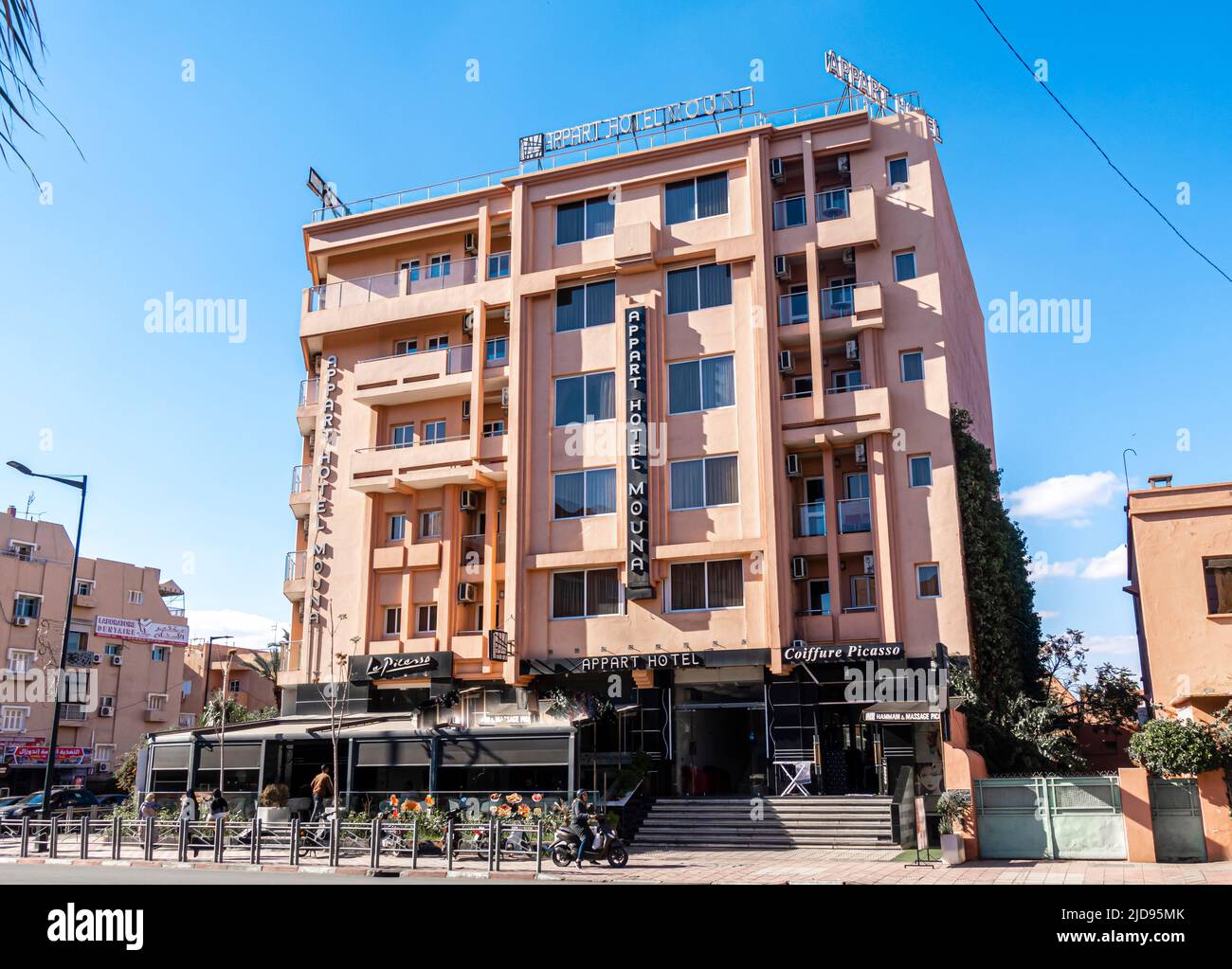 Modern Apart hotel Mounna, Marrakech, Marocco Foto Stock