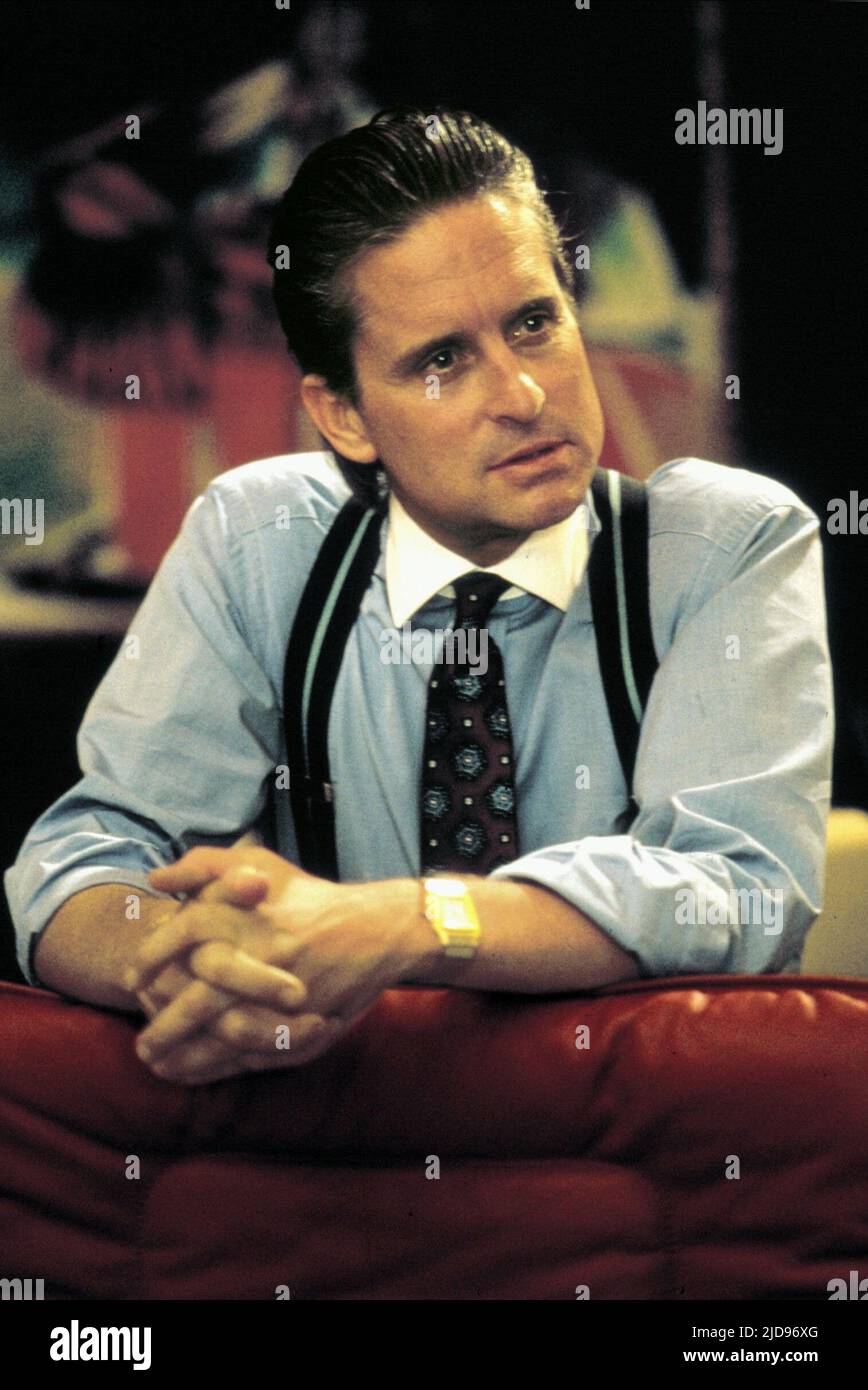 MICHAEL DOUGLAS, WALL STREET, 1987, Foto Stock