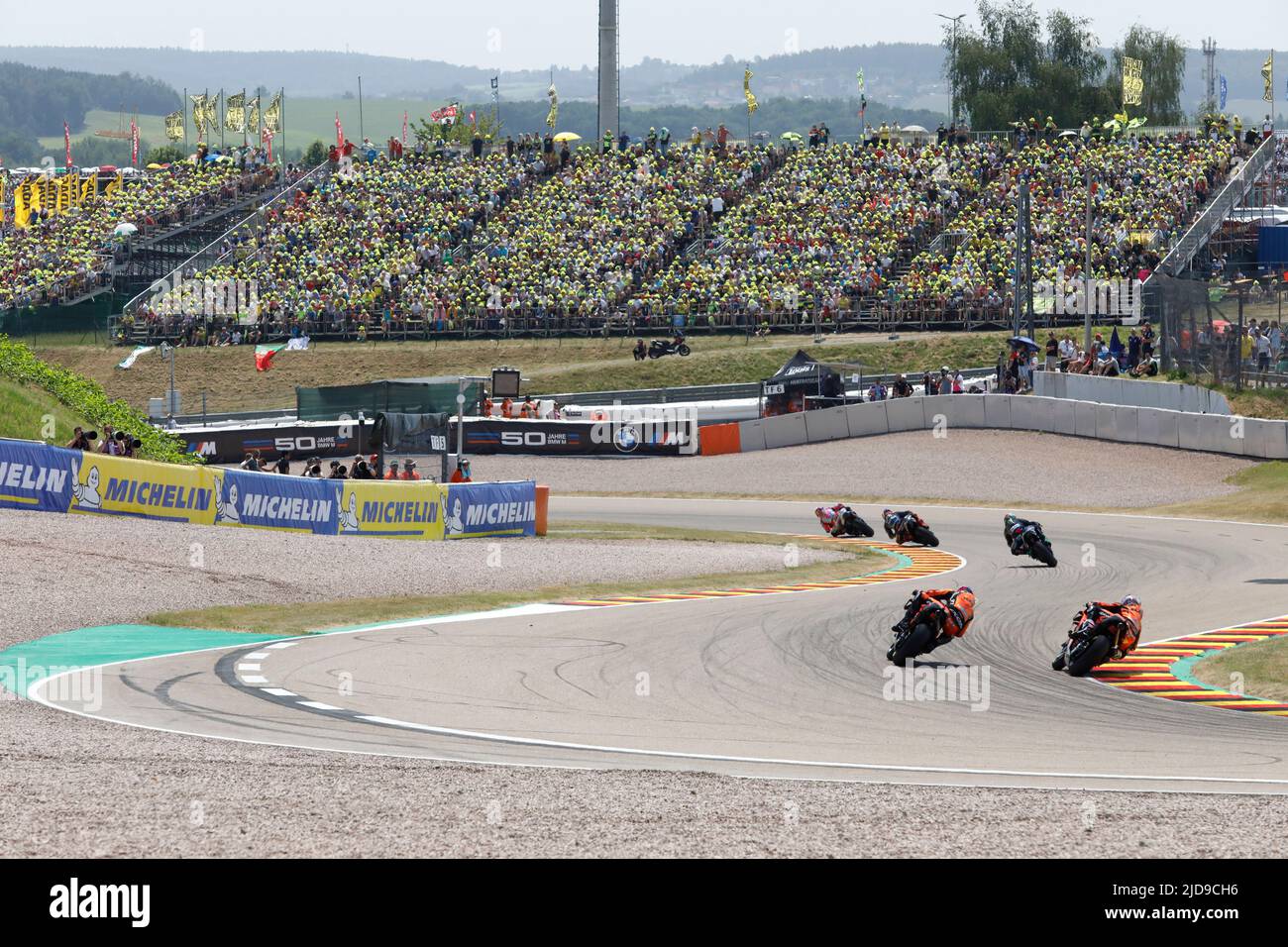 Hohenstein Ernsthal, Germania. Giugno 19th 2022. MotoGP Liqui Moly Motorrad Grand Prix Deutschland al circuito di Sachsenring, Hohenstein-Ernsthal, Germania. Nella figura: Foto Stock
