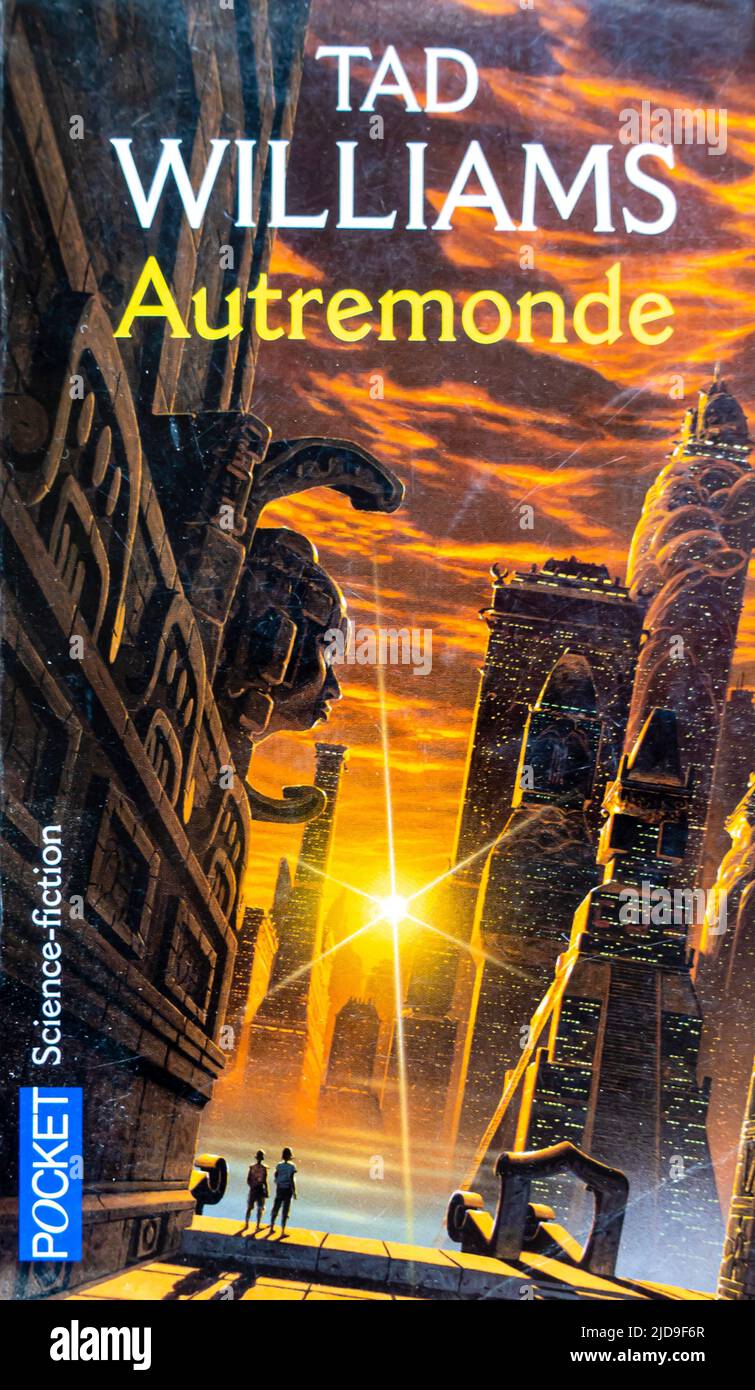 Tad Williams - copertina tascabile Autremonde - Edizione Francese 2003 Foto Stock