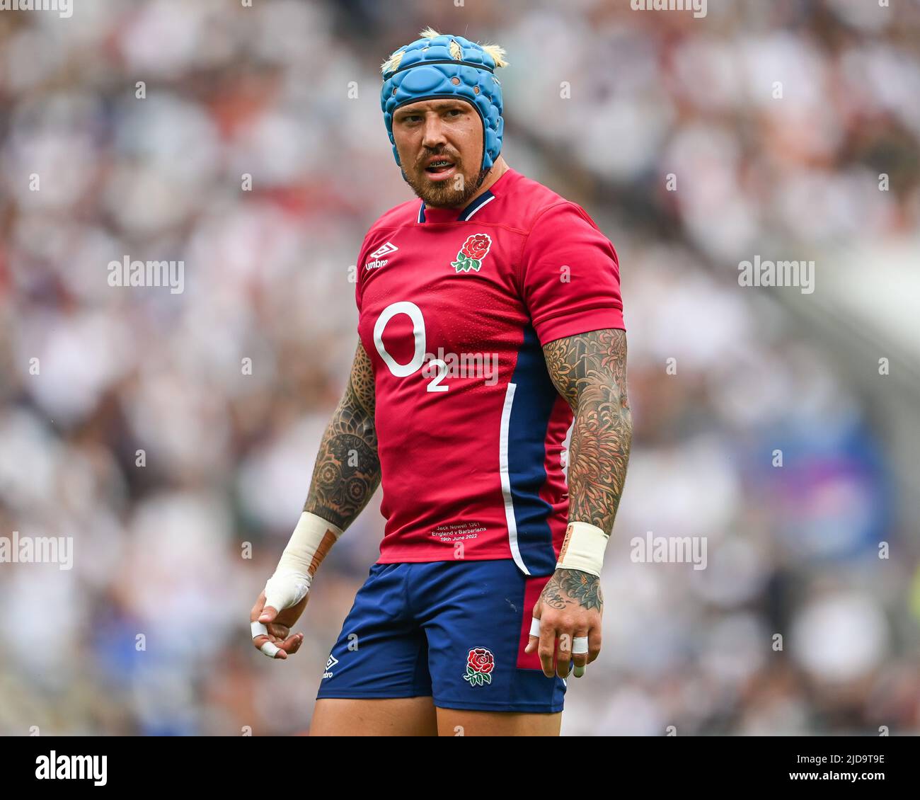 Jack Nowell d'Inghilterra durante la partita in, il 6/19/2022. (Foto di Craig Thomas/News Images/Sipa USA) Credit: Sipa USA/Alamy Live News Foto Stock