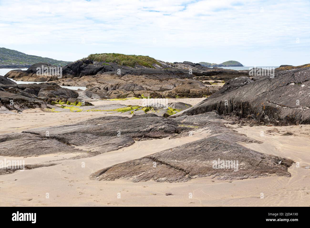 Derrynane Beach, Ring of Kerry, County Kerry, Irlanda Foto Stock