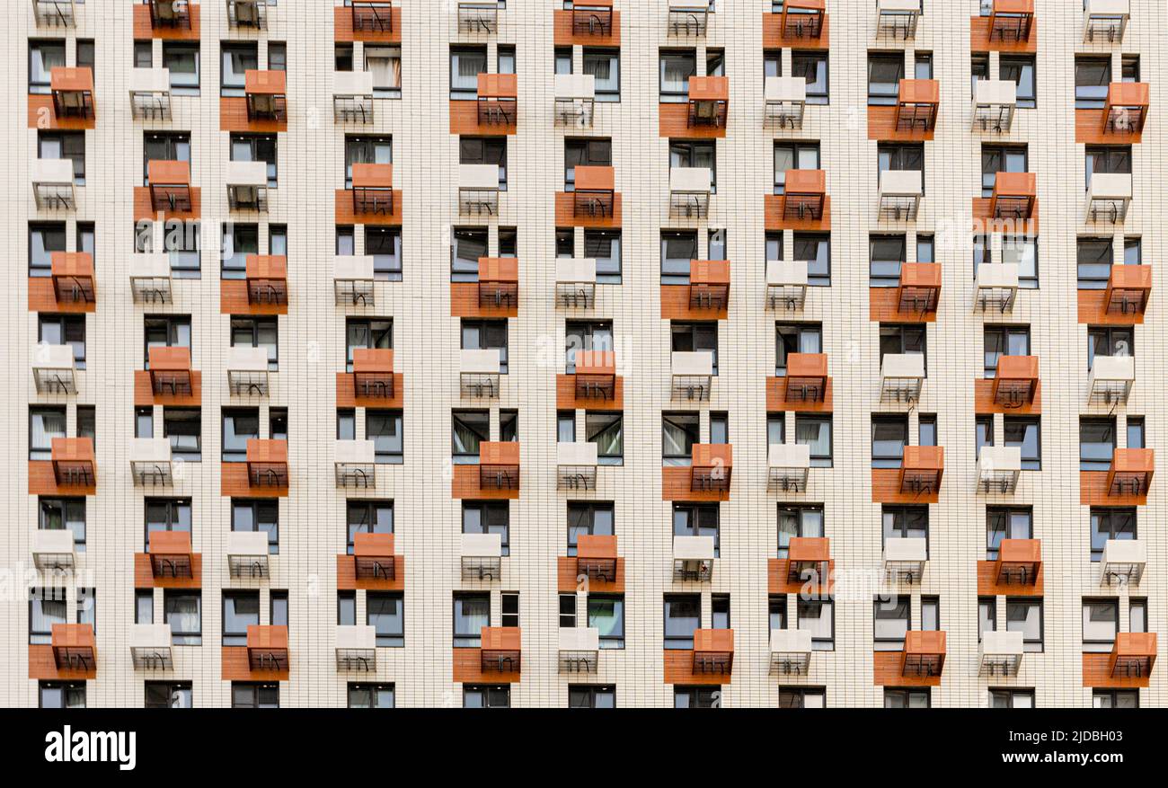 Complessi residenziali di recente costruzione a Mitino, Mosca Nord-Ovest, Russia Foto Stock