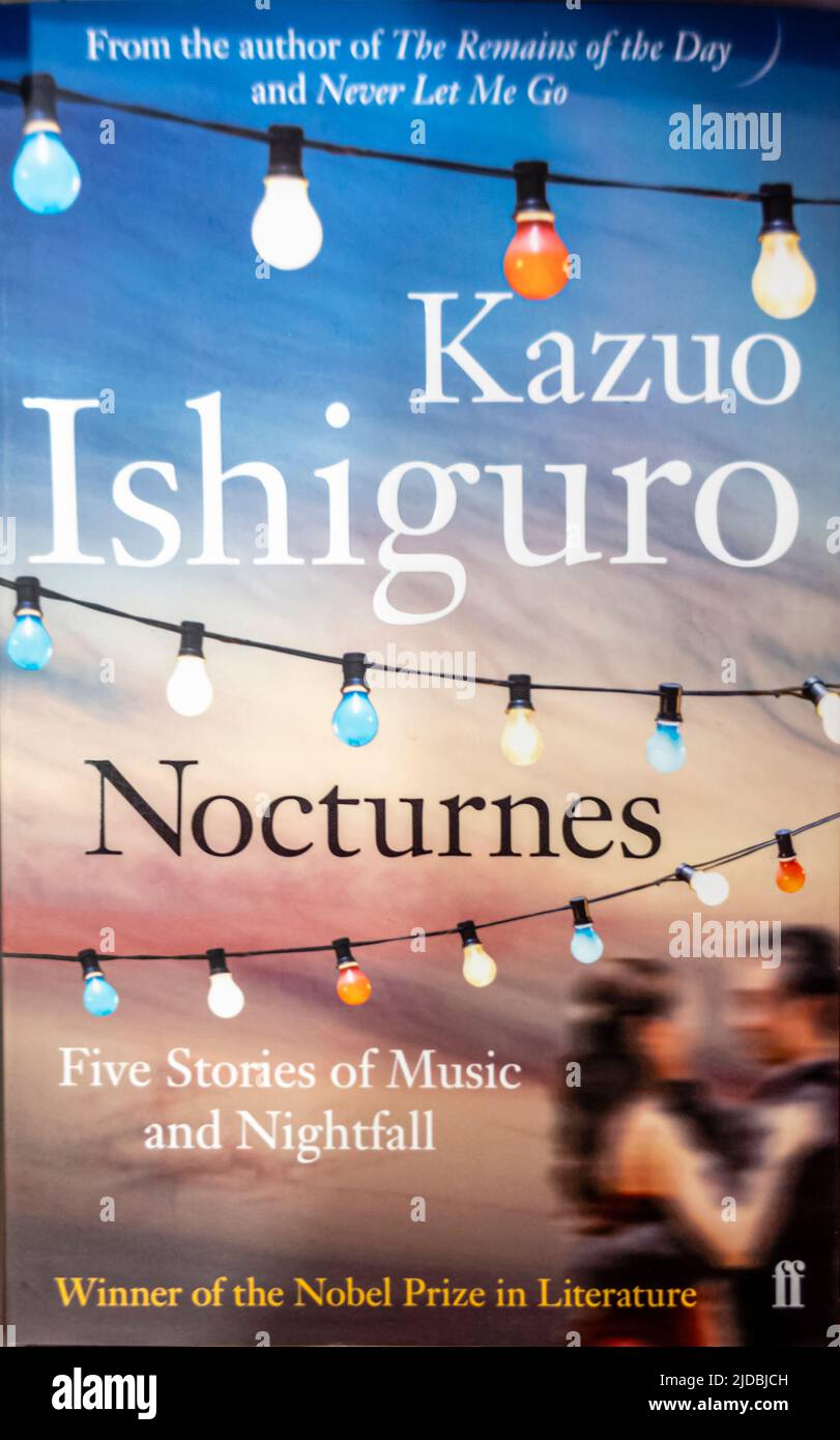 Nocturnes romanzo di Kazuo Ishiguro - breve fcizione - 2009 - copertina del libro Foto Stock