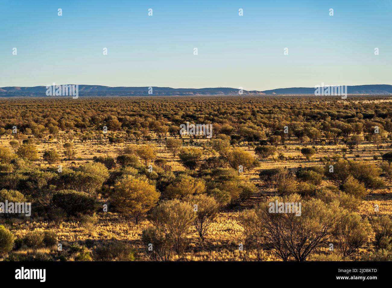 Vista aerea del paesaggio intorno ad Alice Springs Foto Stock
