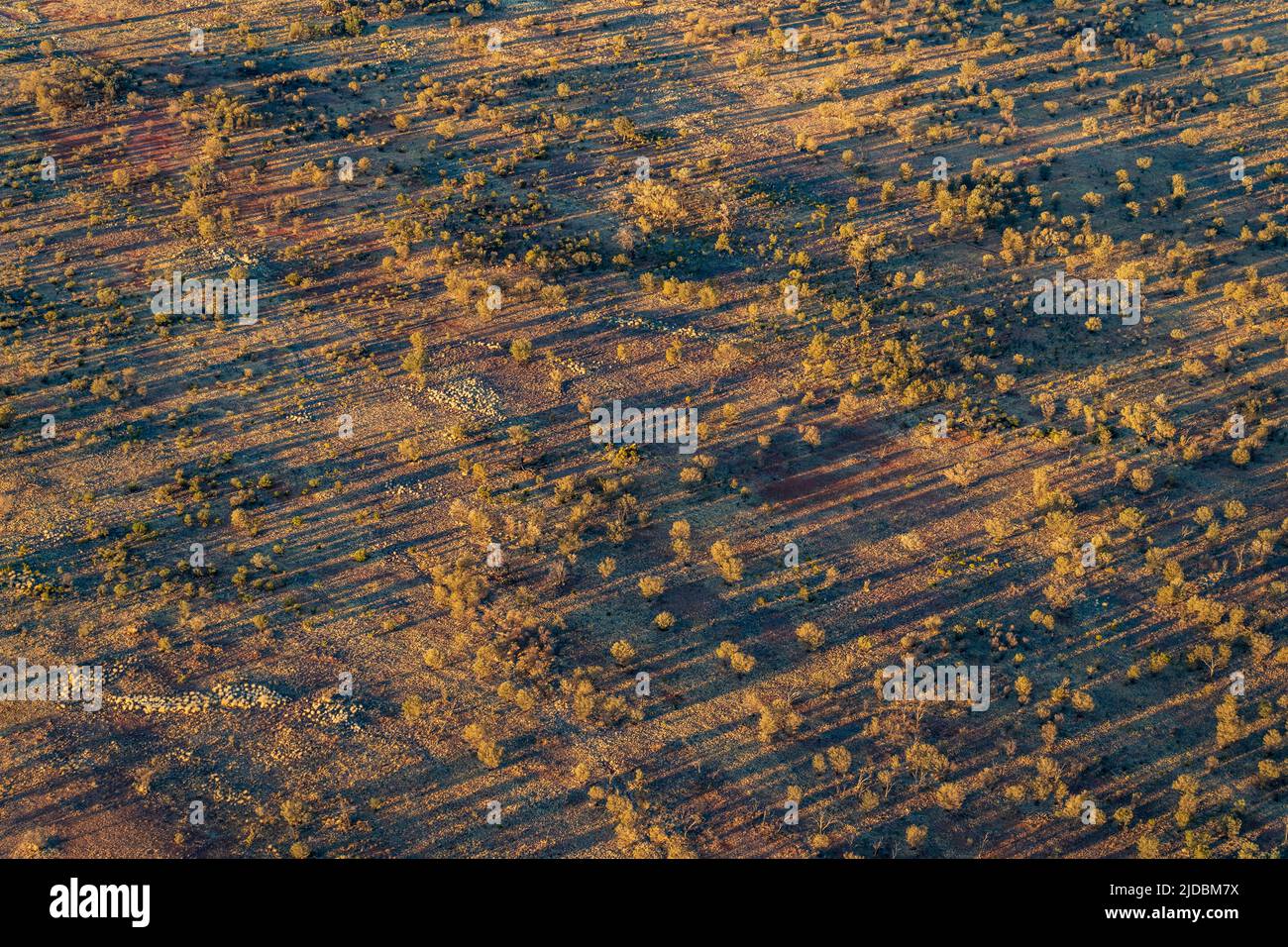 Vista aerea del paesaggio intorno ad Alice Springs Foto Stock