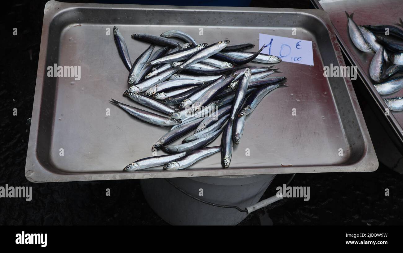 Mercato del pesce. Sicilia Foto Stock