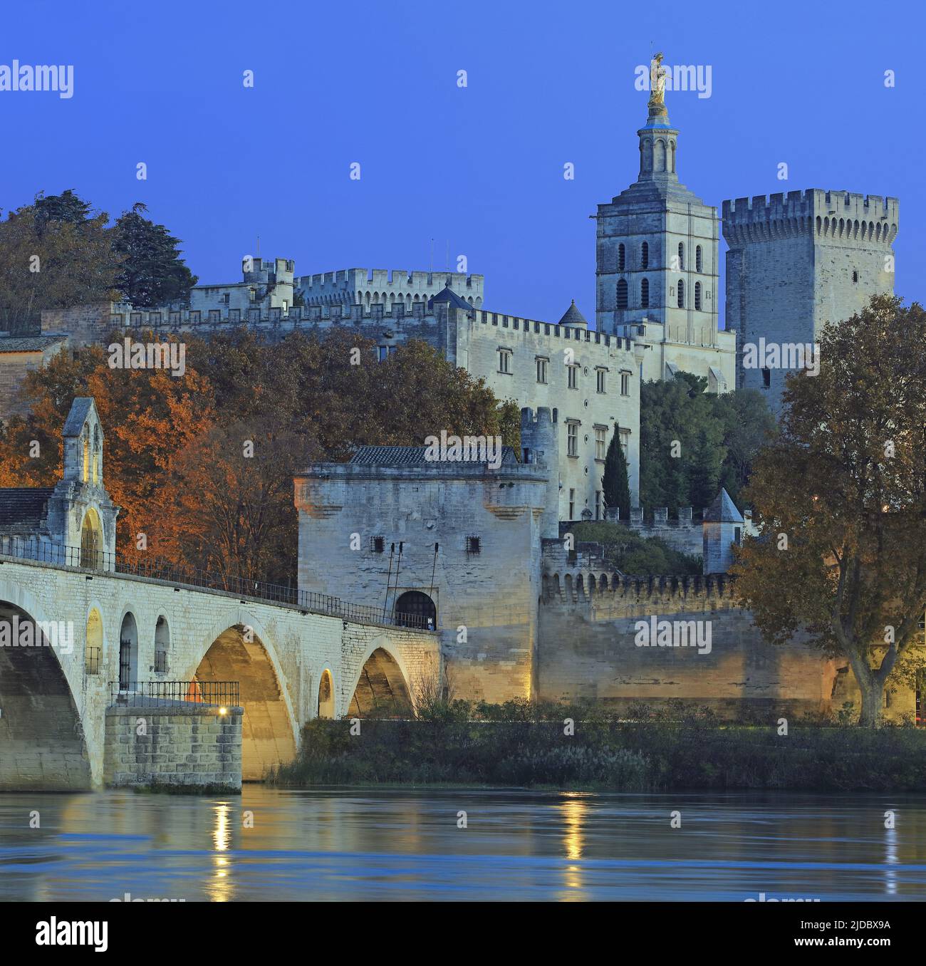 Francia, Vaucluse Avignone città storica classificata come Patrimonio Mondiale dell'UNESCO Foto Stock