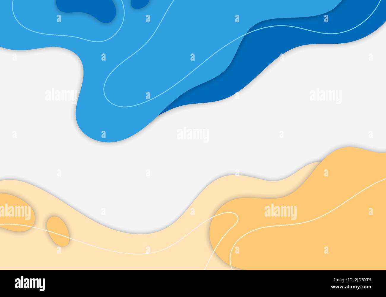 Disegno a mano astratto doodles modello di design di colore minimo stile modello. Sfondo della copertina ondulato della grafica sovrapposto. Vettore Illustrazione Vettoriale